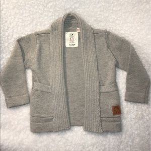 “RAGS to RACHES” 3/6 month grey cardigan